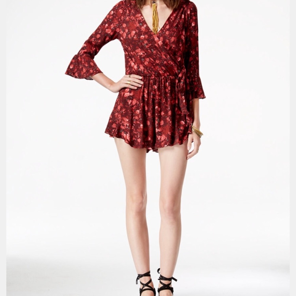 Free People Floral Romper